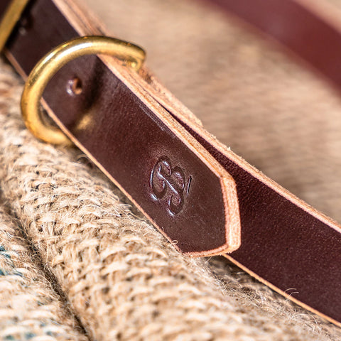 Leather Dog Collar - Conker Brown