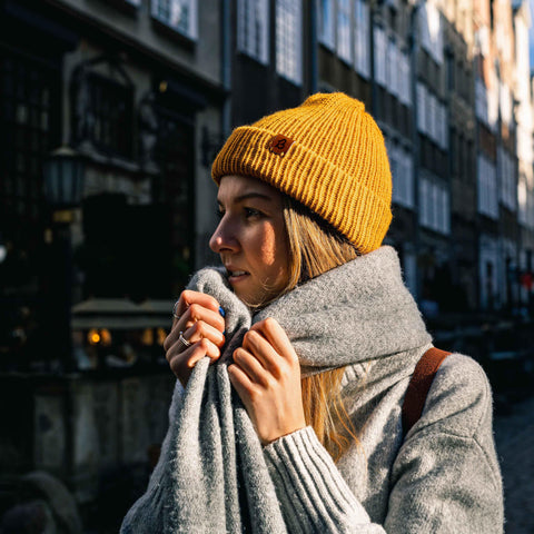 Hazel Brown Wooly Beanie Hat - BaileysBespoke