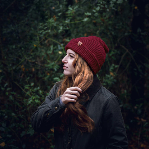 Hazel Brown Wooly Beanie Hat - BaileysBespoke