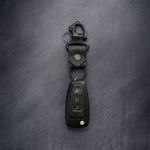 Black Leather Key clasp