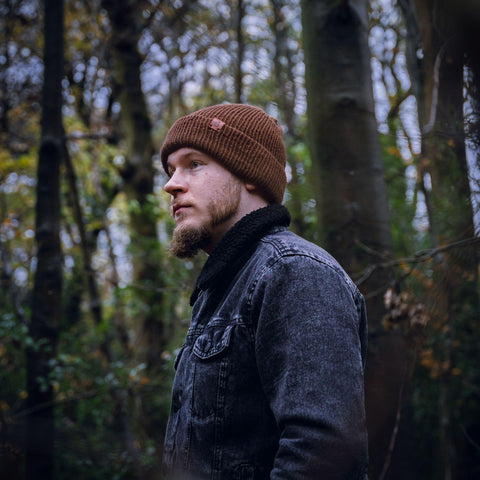 Hazel Brown Wooly Beanie Hat - BaileysBespoke
