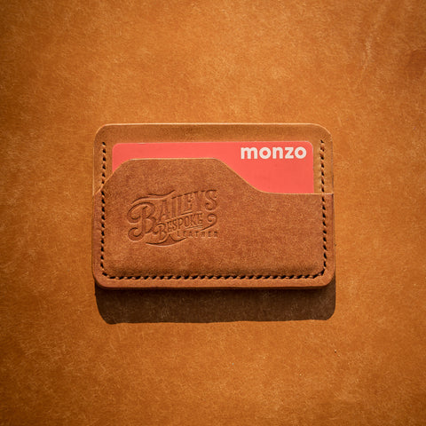 Leather card holder for travelling