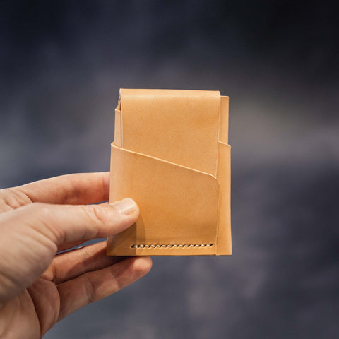 Natural Tan Leather credit cardholder