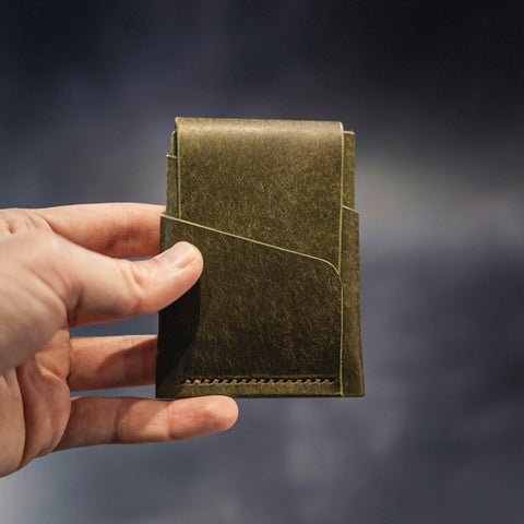 Green Leather cardholder