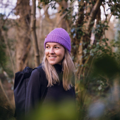 Lavander Pink Wooly Beanie Hat - BaileysBespoke