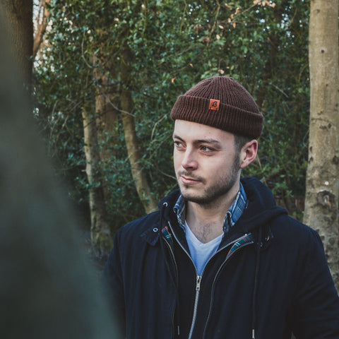 Dark Plum Slack Fit Wooly Hat - BaileysBespoke