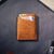 Pembrook 'Sleeve' Leather Cardholder - Cognac (Samples & Seconds)
