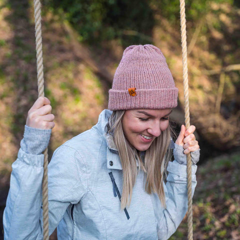Lavander Pink Wooly Beanie Hat - BaileysBespoke