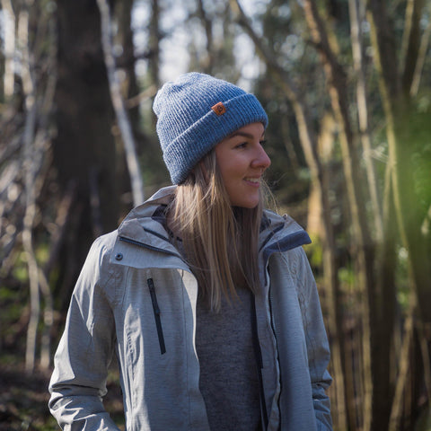 Pastel Blue Slack Fit Wooly Hat - BaileysBespoke