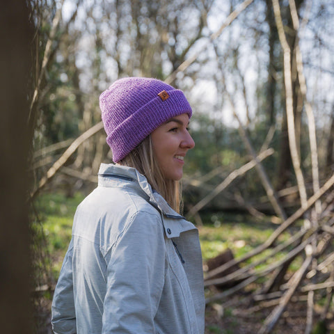 Lavander Pink Wooly Beanie Hat - BaileysBespoke