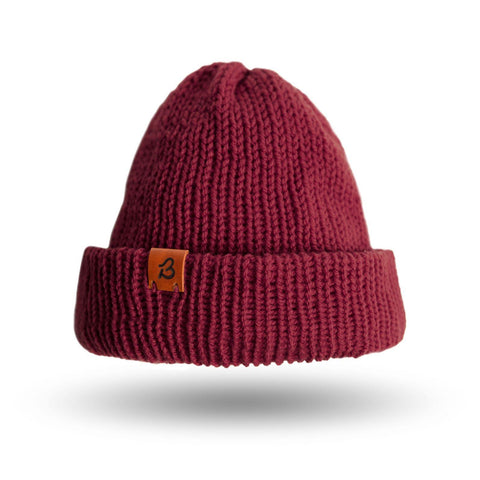 Dark Plum Slack Fit Wooly Hat - BaileysBespoke