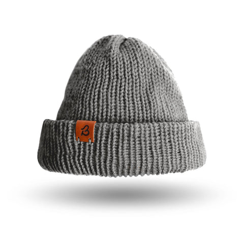 Grey Mix Wooly Beanie Hat - BaileysBespoke