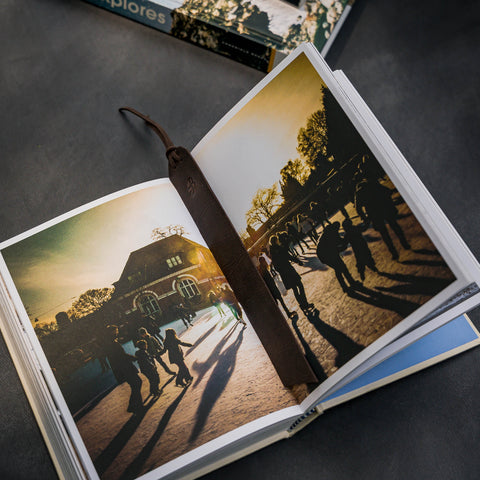 Brown Leather Bookmark