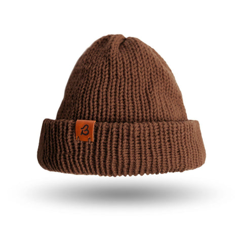 Hazel Brown Wooly Beanie Hat - BaileysBespoke