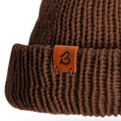 Hazel Brown Wooly Beanie Hat - BaileysBespoke