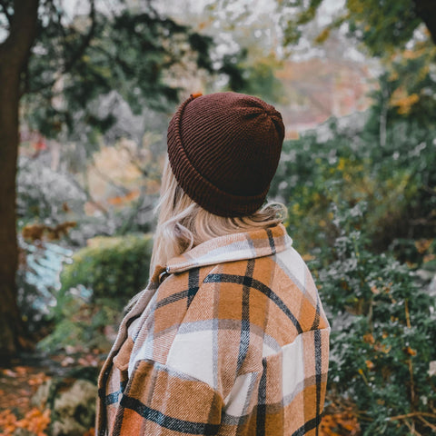 Hazel Brown Wooly Beanie Hat - BaileysBespoke