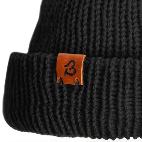 Midnight Black Slack Fit Wooly Hat - BaileysBespoke