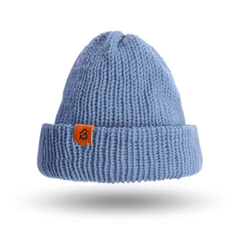 Pastel Blue Slack Fit Wooly Hat - BaileysBespoke